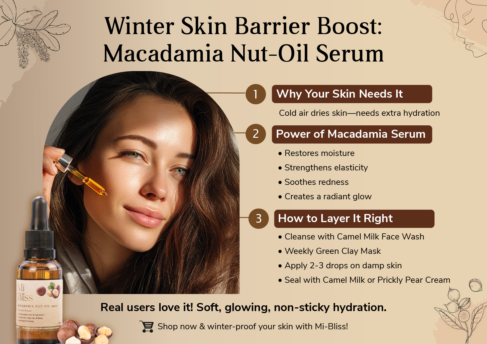 Winter Skin Rescue with Macadamia Serum